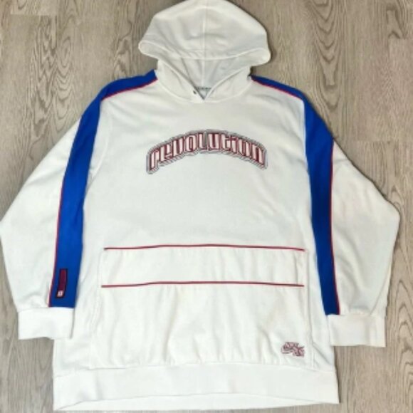 Vintage Y2K 2000s Nike Air‎ Revolution White Hoodie Set it Off 2XL RARE - Picture 1 of 8